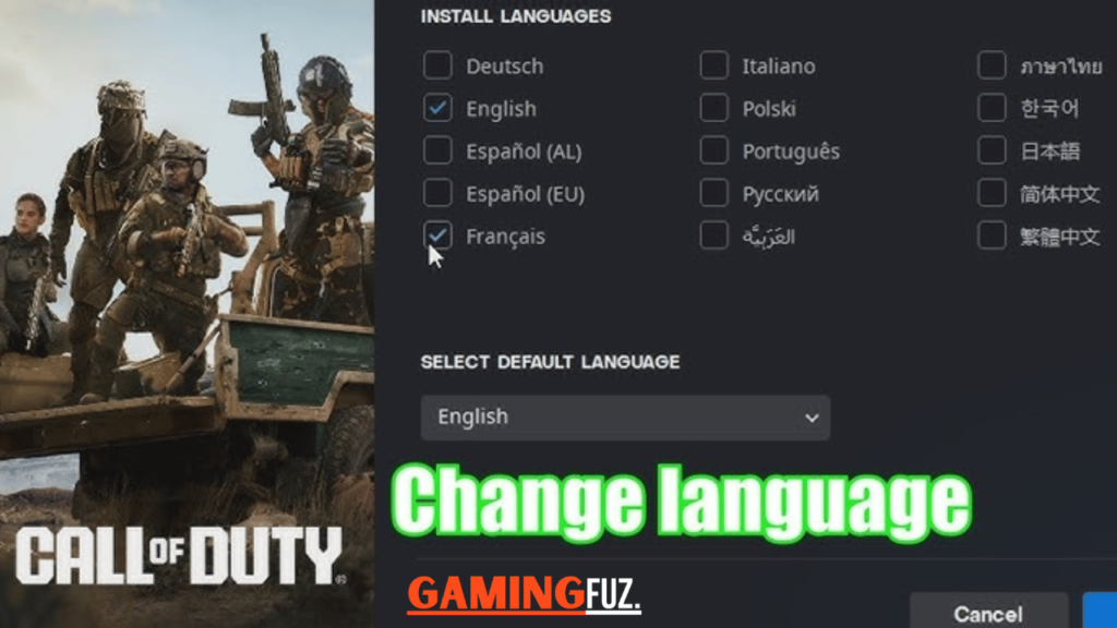 How to Change Language in Call of Duty