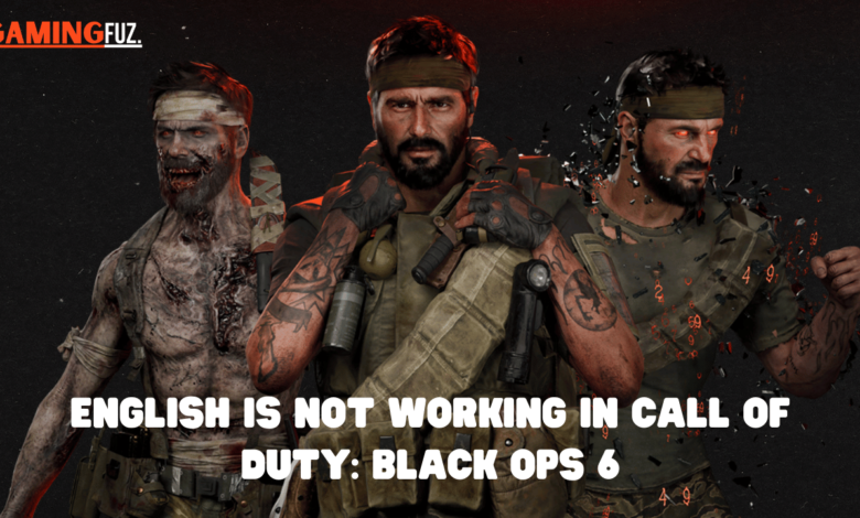 How to Fix English is Not Working in Call of Duty: Black Ops 6?